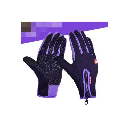 Gants De Cyclisme Imperméables Pour L'extérieur - Violet