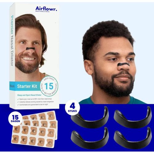 Bandes Nasales ,Anti-ronflement Adhésif en Silicone- Noir
