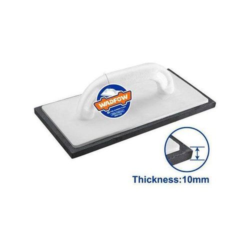 WADFOW WRN1328 - Taloche Tampon de récurage en caoutchouc lisse et fin 280 x 140 mm - Blanc BV