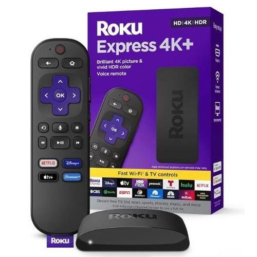 Appareil de streaming 4K/HDR avec télécommande vocale, TV gratuite et en direct