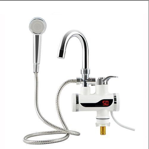 Robinet Migiteur Chauffe-Eau En Cuivre D'Acier Inoxydable - Argent