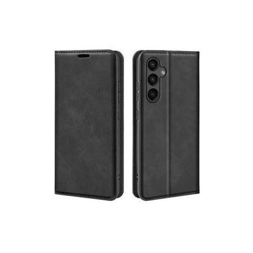 Etui A Rabat compatible à Samsng Galaxy A35 5G + 1 Antichoc 5D - Noir