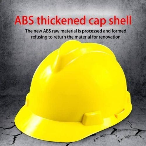 Casque de sécurité de chantier protection pour travaux couleur jaune