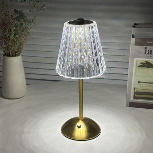 Lampe de Chevet LED Sans Fil Dimmable - 3 Couleurs, Tactile - Pour Salon, Chambre, Salle à Manger, Bar, Café