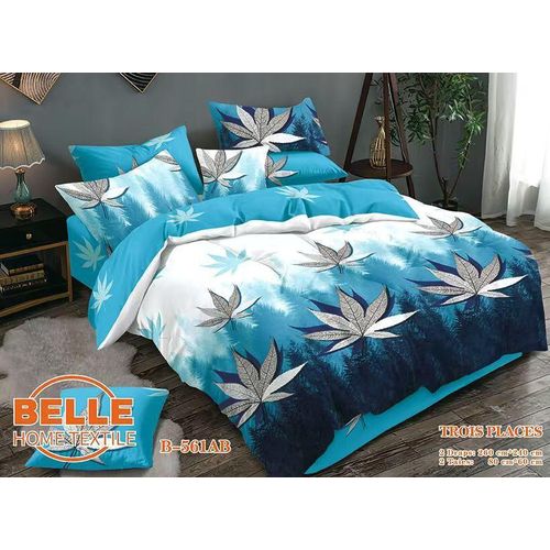 Lot de 2 Draps et 2 Taies - Confort et Élégance pour Lit 3 Places