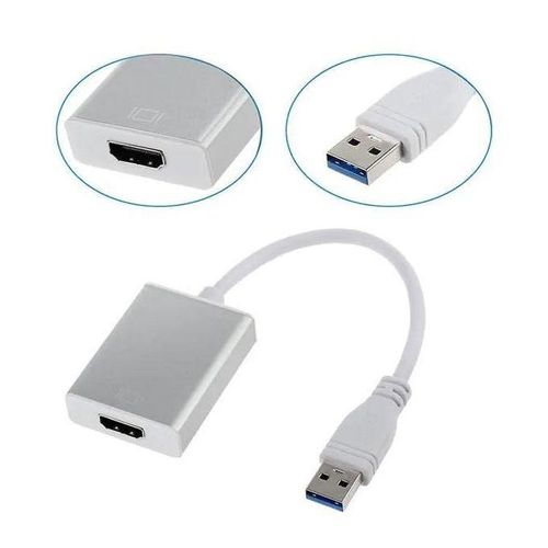 Adaptateur DisplayPort (DP) Vers HDMI Câble Convertisseur Avec Audio - Blanc