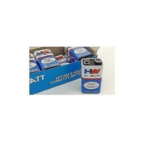 Lot De 10 Batteries Ou Piles De 9v HI-Watt Pour Microphone Baladeur