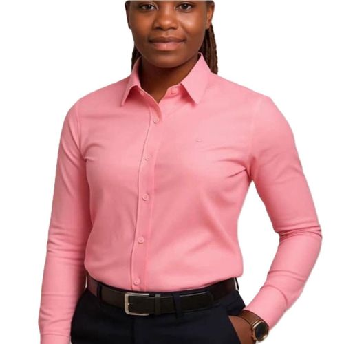 Chemise Dame Classique à Manches Longues – Rose