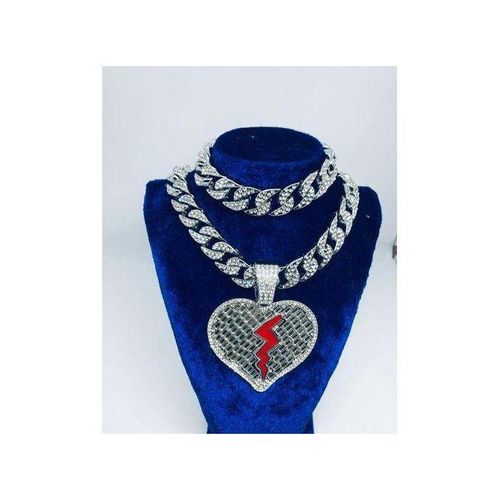 Bijoutique agréable chaine luxueuse bling Complet Chaine Homme +bracelet HTD RRR