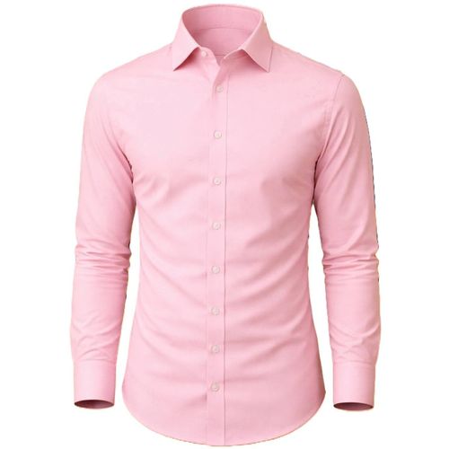 Chemise De Bureau Classique A Manches Longues Pour Homme