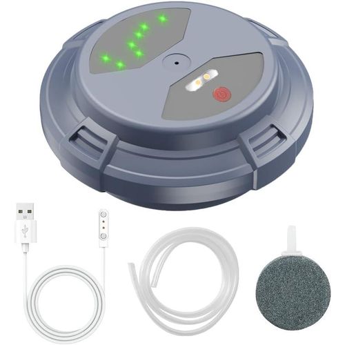 Aérateur d'eau flottant en forme de soucoupe volante, pompe à oxygène portable USB pour aquarium