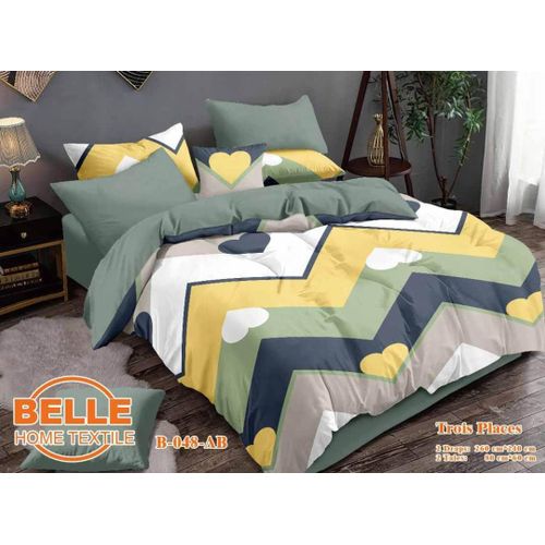 Ensemble 2 Draps De Lit 3 Places + 2Taies D'oreiller