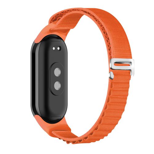 Bracelet de Rechange en Nylon Tressé Style Alpine pour Xiaomi Mi Band 8 / Mi Band 9 / Mi Band 10 – Boucle Métal G-Hook, Sport & Outdoor - Orange