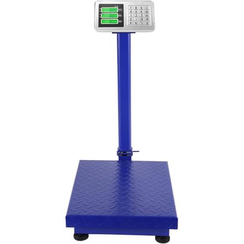 Bascule Balance Électronique - Balance industrielle Max 500kg - Ecran LCD - Bleu