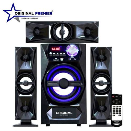 Woofer OP-610 Système Audio Avec Multimédia - FM/USB/Carte Mémoire - Noir