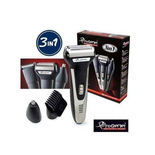 AGREABLE Tondeuse Cheveux Rasoir Tondeuse à Nez - Machine D'épilation électrique Rechargeable - Style De Barbe 3 En 1- Toilettage Du Corps Avec Chargement USB BH