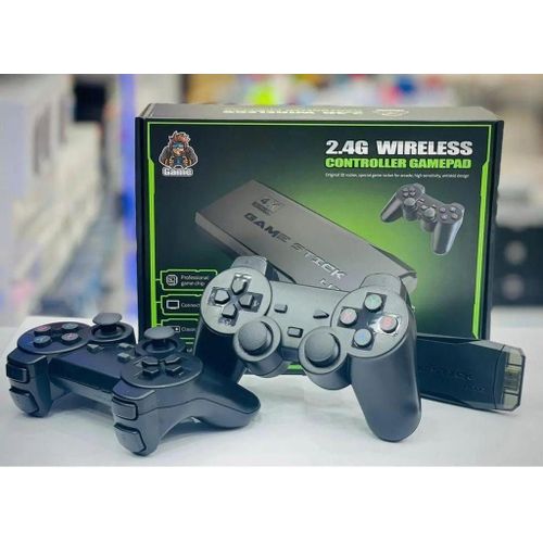 Mini Console Arcade Game Stick Lite 4K HDMI + 2 Manettes Sans Fil Plus De 3500 Jeux