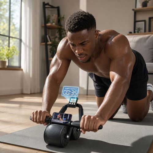 Roller Ab avec support pour les coudes – équipement de fitness familial, utilisé pour exercer l'abdomen et brûler la graisse abdominale