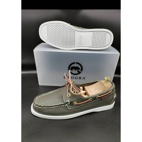 Baladeuse Homme en cuir-vert