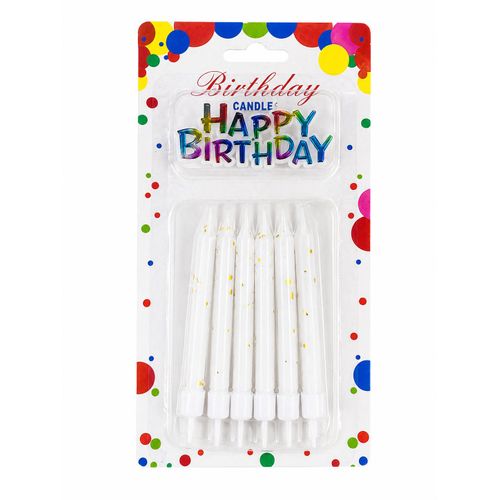 Bougies d'anniversaire décoratives avec supports