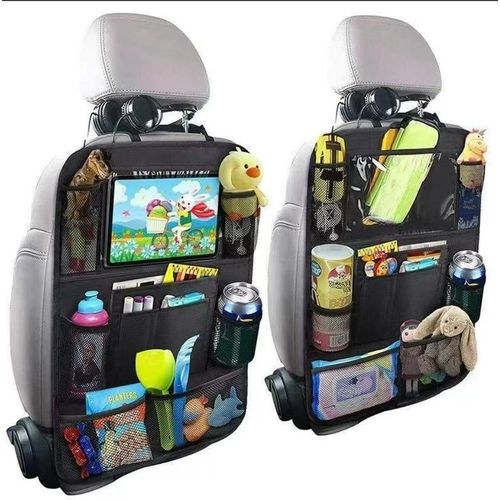 Organisateur arrière de siège auto multi-poches avec support pour tablette tactile