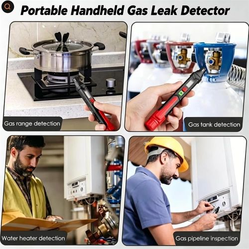 Détecteur de fuites de gaz portable, détecteur de gaz combustibles, alarme de fuite de gaz naturel/gaz de ville, renifleur de gaz portable haute sensibilité.