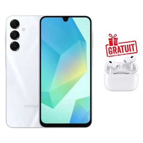 Galaxy A25 5G – Écran 6.5" Super AMOLED 120 Hz, 8 GB RAM / 256 GB + Triple Caméra 50 MP + Batterie 5000 mAh + Airpods Pro Écouteurs Bluetooth Offerts