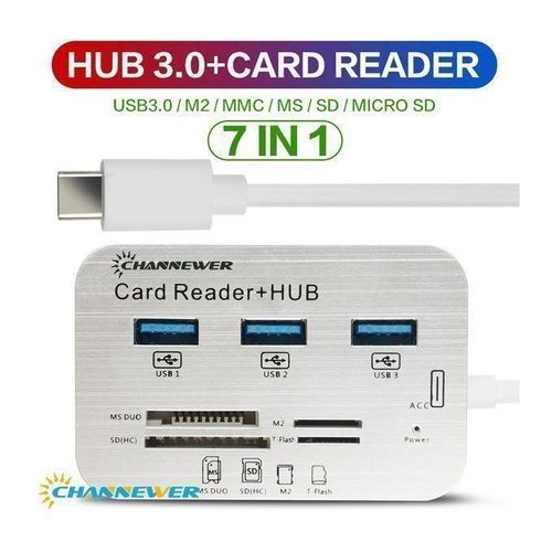 Adaptateur Hub USB 3.0/3 Port USB 7 EN 1 RR