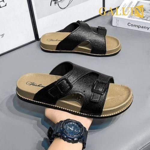 Nouvelles mules estivales pour hommes en plein air, à semelles souples, chaussures de plage confortables, plates, antidérapantes, jeunes, élégantes, sandales respirantes.