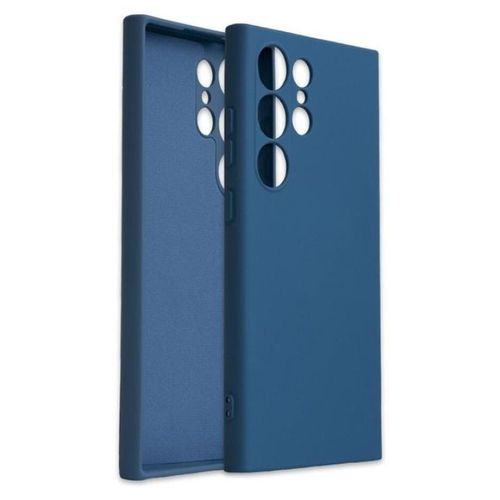 Coque En Silicone Compatible Samsung Galaxy S24 Ultra Avec Antichoc - Bleu