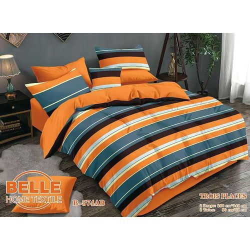 Lot de 2 Draps et 2 Taies - Confort et Élégance pour Lit 3 Places
