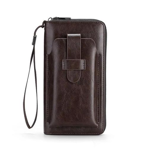 Portefeuille, Pochette en Cuir , Portefeuille élégante pour homme, Portefeuille Long en cuir, Portefeuille Multi fonctionnel grande capacité