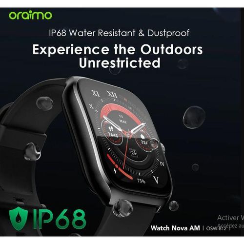 Montre Nova Montre connecté AM avec écran AMOLED de 2,01 pouces