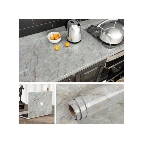 Papier Peint Auto-adhésif En Marbre Imperméable,Convient Pour La Cuisine, La Chambre -- 60*300cm