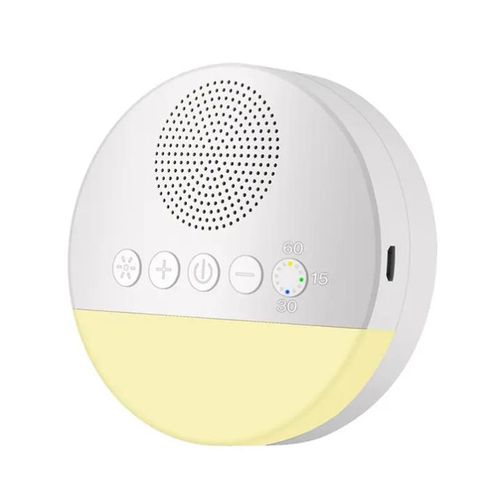 Machine à Bruit Blanc pour Bébé et Adulte – Veilleuse LED Intégrée, Sons Apaisants pour le Sommeil et Minuteur