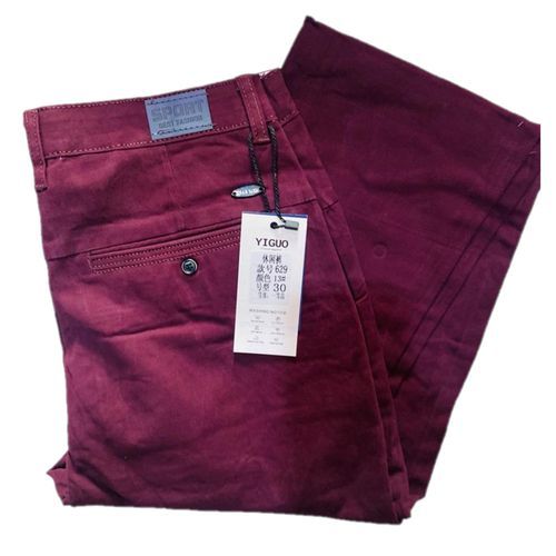 Pantalon Pour Homme Rouge Bordeaux