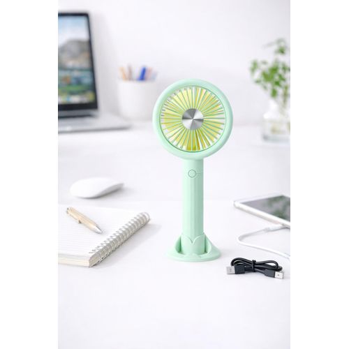 Mini Ventilateur Portable Rechargeable – Ventilateur Main & Bureau 2 en 1
