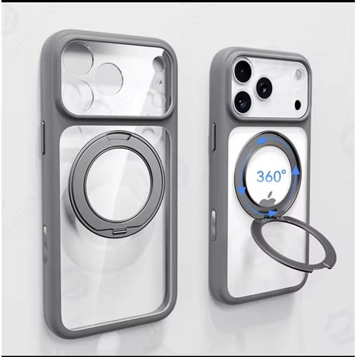 Coque iphone 17 pro max gris trans bag