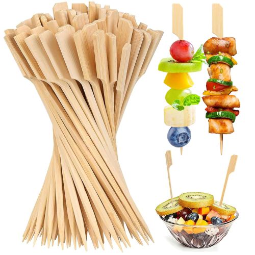 Brochettes en bambou de 12 cm, 200 bâtonnets de bambou