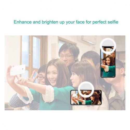 Selfie Ring Light- Avec Lumière LED 3 Niveaux De Luminosité