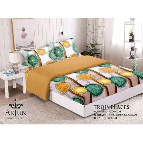 ARJUN 1 housse, 1 draps, 2 taies, hyper classe