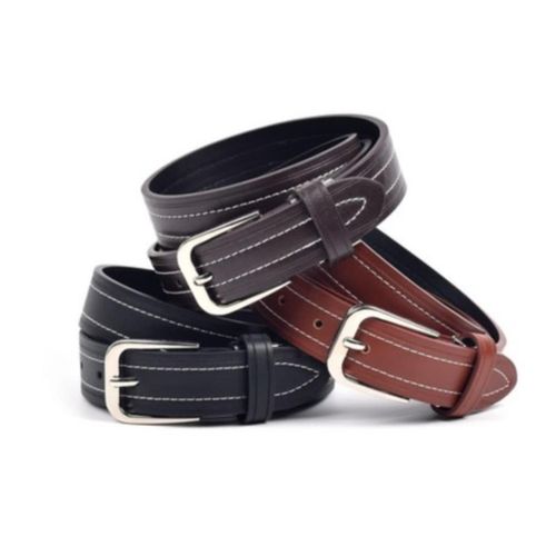 Ensemble De Trois Ceintures Classique Boucle Ardillon -Triple-Z - NoirMarron