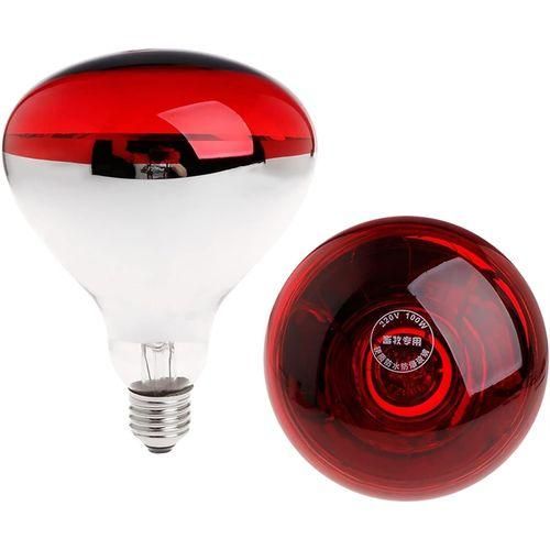 2PCS 100W Lampe Chauffante Pour Les Poules /Ampoule Chauffage Infarouge Pour Poussins
