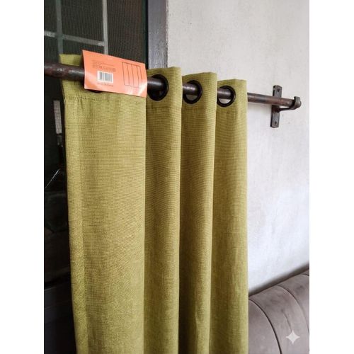 Rideau Occultant Vert Olive – 1,40 m × 2,40 m – 1 Paire