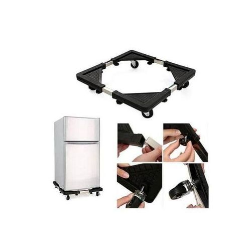 Base De Réfrigérateur Machine à Laver Réglable Avec 4 Roues Et 4 Pieds