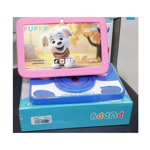 Tablette educative Lucky Puppy pas de SIM 7 pouces 6 Go de RAM ROM 256 Go (stockage interne) Couleur : Rose