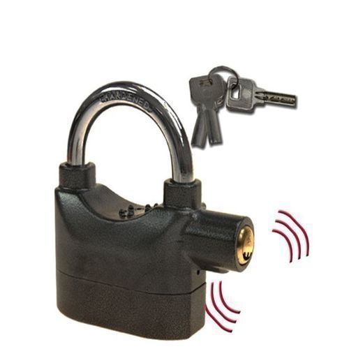 Cadenas De Sécurité Alarme - Acier Lourd - Noir