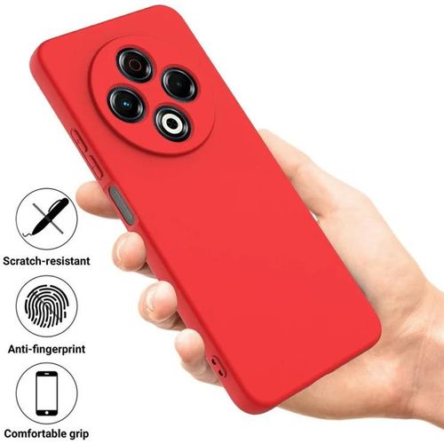 Coque Silicone Compatible Tecno Spark 30 + 1Antichoc -Rouge