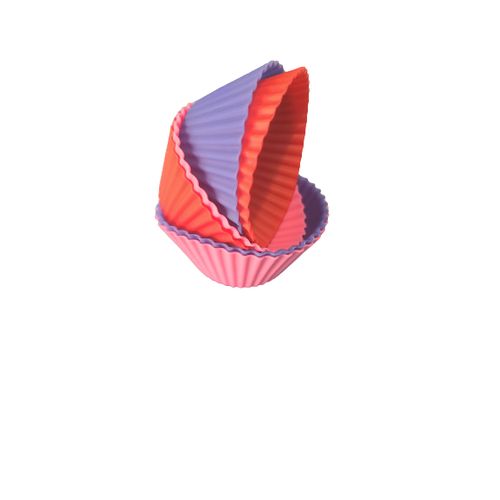 Lot De Moule A Gâteau En Silicone - 12 Pièces