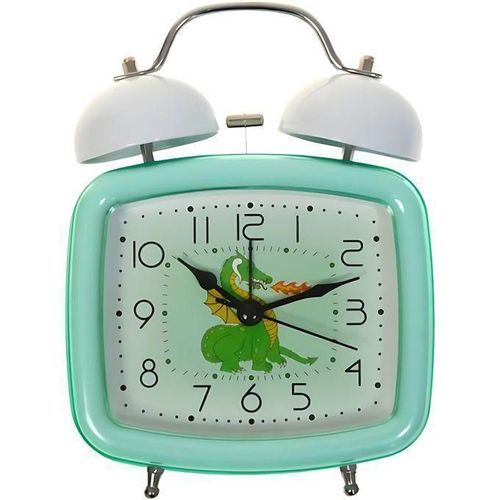 Horloge de table pvc/verre/métal 16x12x6 cm multicolore, M2